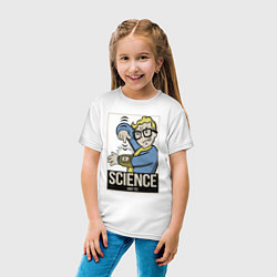 Футболка хлопковая детская Vault science, цвет: белый — фото 2