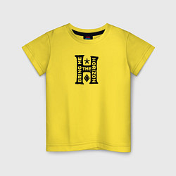 Футболка хлопковая детская Bring Me The Horizon emblem, цвет: желтый