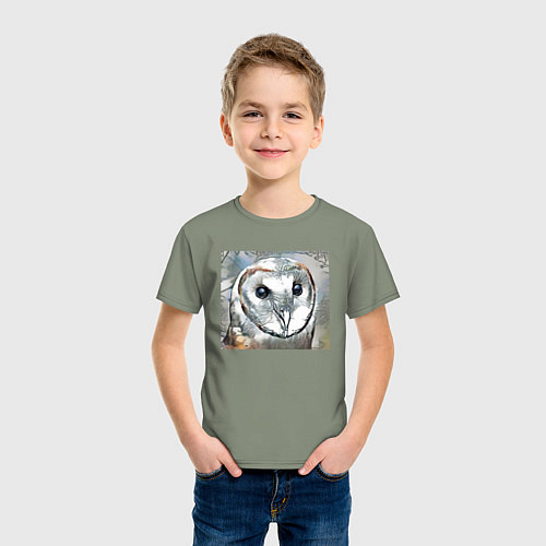 Детская футболка Совиный взгляд / Авокадо – фото 3