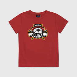 Футболка хлопковая детская Spirit hooligans, цвет: красный