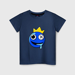 Детская футболка Радужные друзья Синий голова