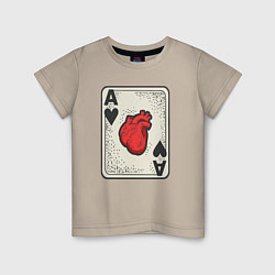 Детская футболка Туз сердца