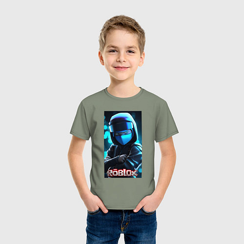 Детская футболка Roblox blue / Авокадо – фото 3