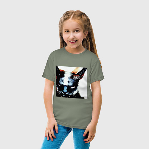 Детская футболка Slipkat Meowa / Авокадо – фото 4