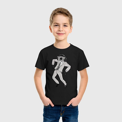 Детская футболка Camera man / Черный – фото 3