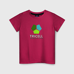 Футболка хлопковая детская Tricell Inc, цвет: маджента