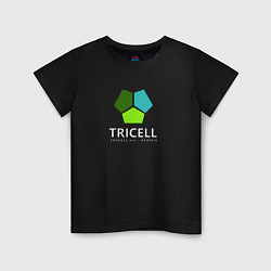 Футболка хлопковая детская Tricell Inc, цвет: черный