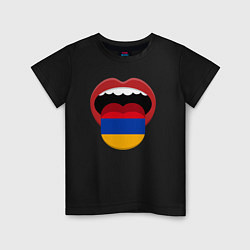 Детская футболка Armenian lips