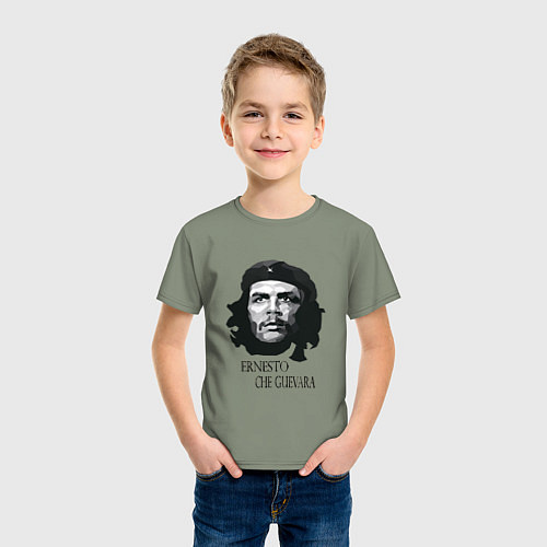 Детская футболка Че Гевара черно белое / Авокадо – фото 3