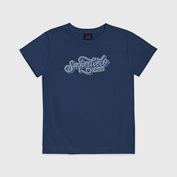 Футболка хлопковая детская Saqartvelo Грузия Tbilisi, цвет: тёмно-синий