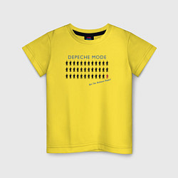 Футболка хлопковая детская Depeche Mode - Get The Balance Right Single, цвет: желтый