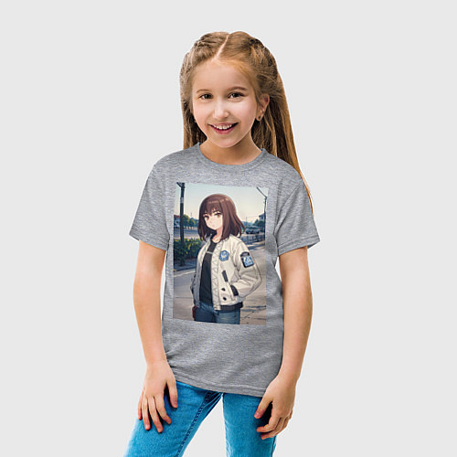 Детская футболка Кируко / Меланж – фото 4