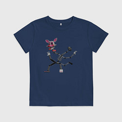 Футболка хлопковая детская Мангл разобранная, цвет: тёмно-синий