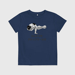 Футболка хлопковая детская Baki the grappler, цвет: тёмно-синий