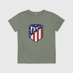 Футболка хлопковая детская Atletico Madrid FC, цвет: авокадо