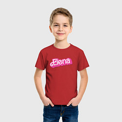 Футболка хлопковая детская Elena - retro barbie style, цвет: красный — фото 2