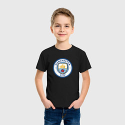Футболка хлопковая детская Манчестер, цвет: черный — фото 2