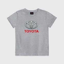 Футболка хлопковая детская Toyota sport auto brend, цвет: меланж
