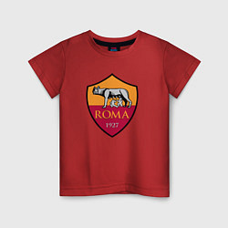 Футболка хлопковая детская Roma sport fc, цвет: красный