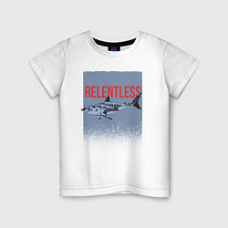 Футболка хлопковая детская Relentless, цвет: белый