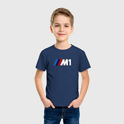 Футболка хлопковая детская Bmw das auto, цвет: тёмно-синий — фото 2