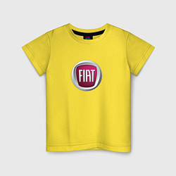 Футболка хлопковая детская Fiat Italy, цвет: желтый