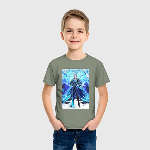 Детская футболка Невиллет из Геншин Импакт / Авокадо – фото 3
