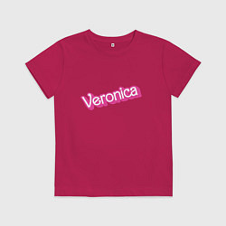 Футболка хлопковая детская Veronica- retro Barbie style, цвет: маджента
