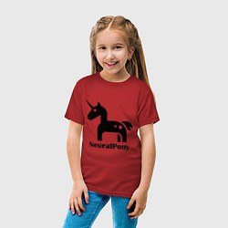 Футболка хлопковая детская Neural Pony, цвет: красный — фото 2