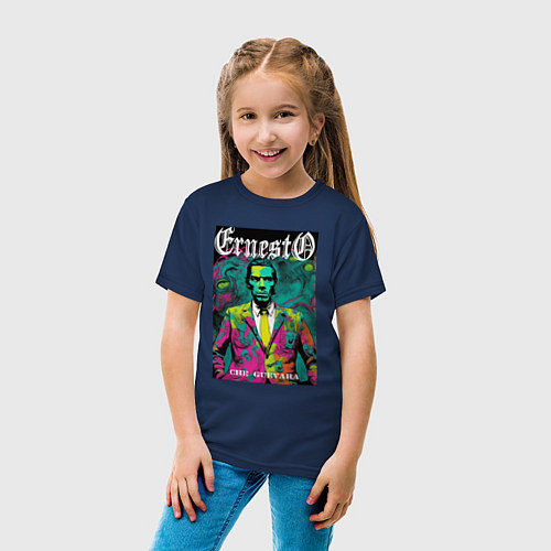 Детская футболка Эрнесто Че Гевара в современном искусстве / Тёмно-синий – фото 4
