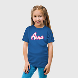 Футболка хлопковая детская Anna - style Barbie, цвет: синий — фото 2