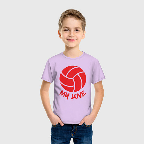 Детская футболка Volleyball my love / Лаванда – фото 3