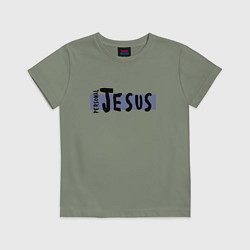 Футболка хлопковая детская Depeche Mode - personal jesus logo, цвет: авокадо