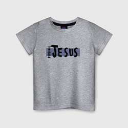 Футболка хлопковая детская Depeche Mode - personal jesus logo, цвет: меланж