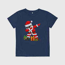 Футболка хлопковая детская Санта дэб, цвет: тёмно-синий