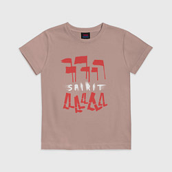 Футболка хлопковая детская Depeche Mode - Spirit tour merch, цвет: пыльно-розовый