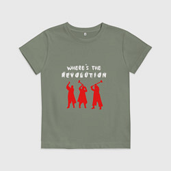 Футболка хлопковая детская Depeche Mode - Wheres The Revolition, цвет: авокадо