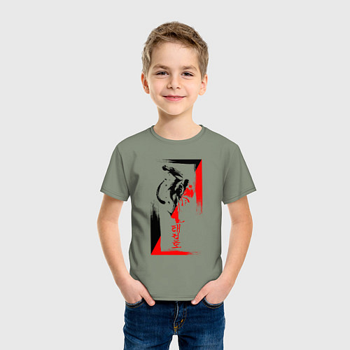 Детская футболка Боевые искуства black and red / Авокадо – фото 3