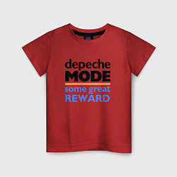 Футболка хлопковая детская Depeche Mode - Some Great Reward, цвет: красный