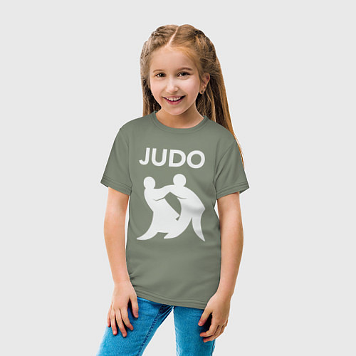 Детская футболка Warriors judo / Авокадо – фото 4