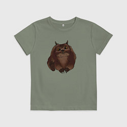 Футболка хлопковая детская Детеныш Медвесыча, цвет: авокадо