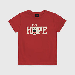 Футболка хлопковая детская No hope, цвет: красный