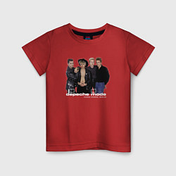 Футболка хлопковая детская Depeche Mode - Retro style, цвет: красный