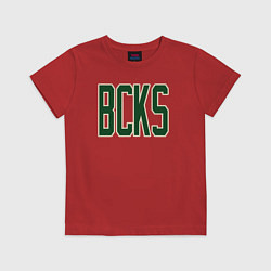 Футболка хлопковая детская Bcks, цвет: красный