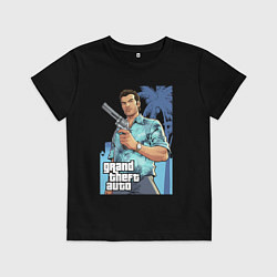 Футболка хлопковая детская GTA - Томми Версетти, цвет: черный