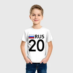 Футболка хлопковая детская RUS 20, цвет: белый — фото 2