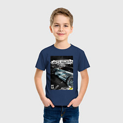 Футболка хлопковая детская Most wanted - BMW, цвет: тёмно-синий — фото 2