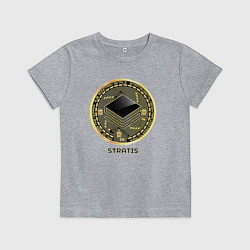 Футболка хлопковая детская STRATIS крипта, цвет: меланж