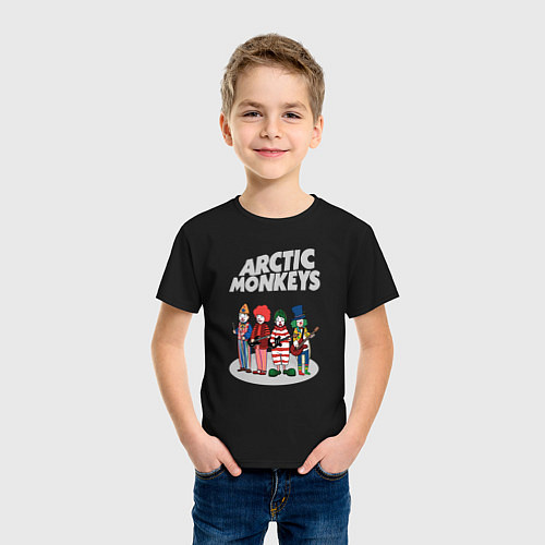 Детская футболка Arctic Monkeys clowns / Черный – фото 3