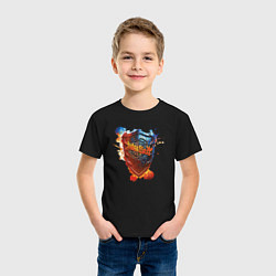 Футболка хлопковая детская Album Invincible Shield - Judas Priest, цвет: черный — фото 2